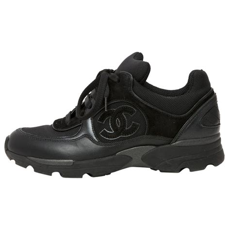 second hand chanel trainers|Chanel trainers women black.